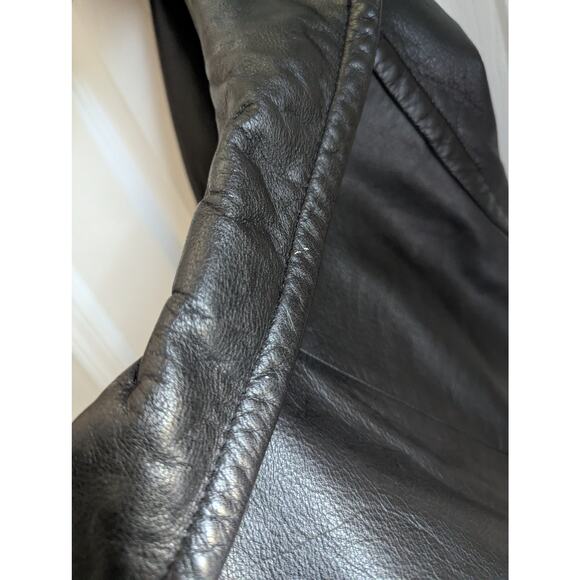 Winlit New York Size M Jacket 100% Leather Womens Black - Picture 9 of 16